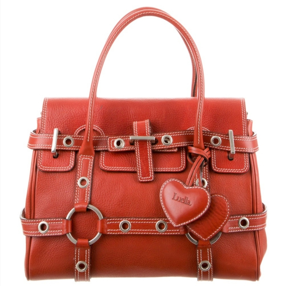 Mulberry Luella Giselle Y2K Barbiecore leather tote Handbag Bag